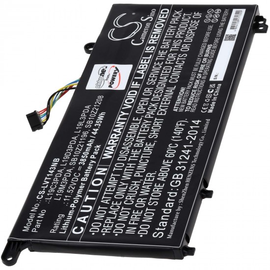Μπαταρία για Laptop Lenovo ThinkBook 15 G2 ITL, Type L19C3PDA, Type SB10Z21196 3850mAh/44,3Wh