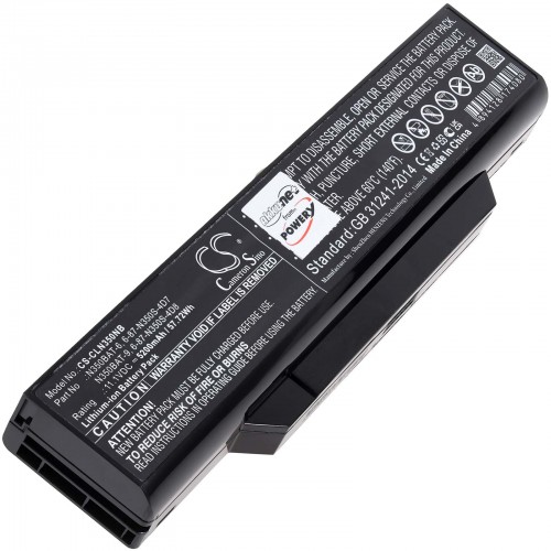 Μπαταρία για Laptop Clevo N350DV N350DW Wortmann Mobile 1542 Type N350BAT-6 5200mAh/58Wh