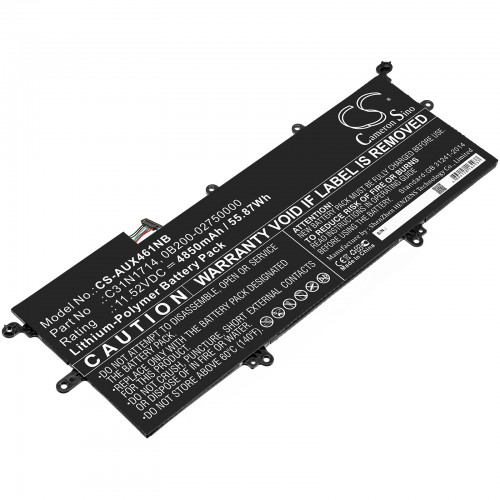 Μπαταρία για Laptop Asus ZenBook Zenbook Flip 14 UX461FA Zenbook Flip 14 UX461UA Type C31N1714 4850mAh/56Wh