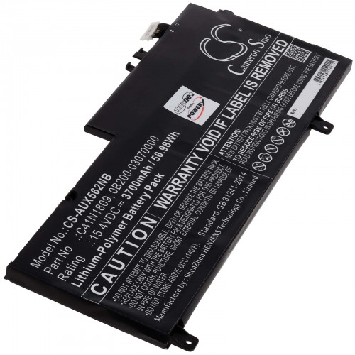 Μπαταρία για Laptop Asus ZenBook Flip 15 UX562FD, Type C41N1809 3700mAh/57Wh