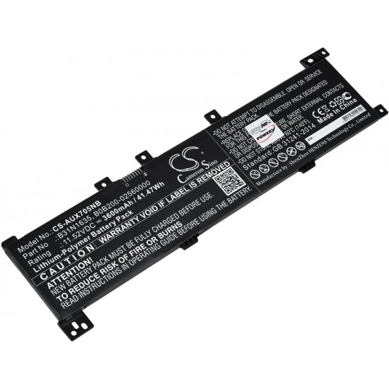 Μπαταρία για Laptop Asus X705, Vivobook 17, Type B31N1635 3600mAh/41,5Wh