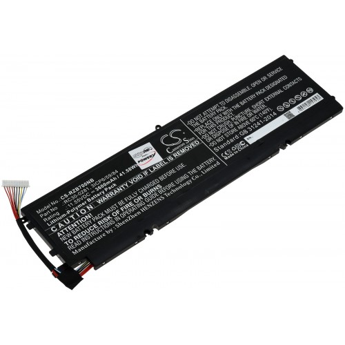 Μπαταρία για gaming laptop Razer Blade Stealth 13 2018, Blade Stealth 13 2020, type RC30-0281 and others. 3600mAh/41,6Wh