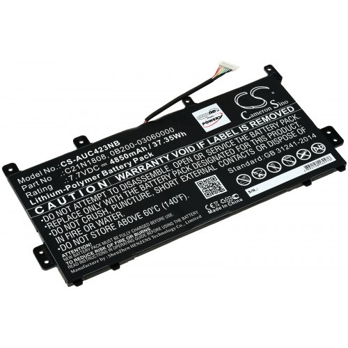Μπαταρία για Laptop Asus Chromebook C423NA-EB0048, Chromebook C523NA-DH02, Type C21N1808 and others. 4850mAh/37,4Wh