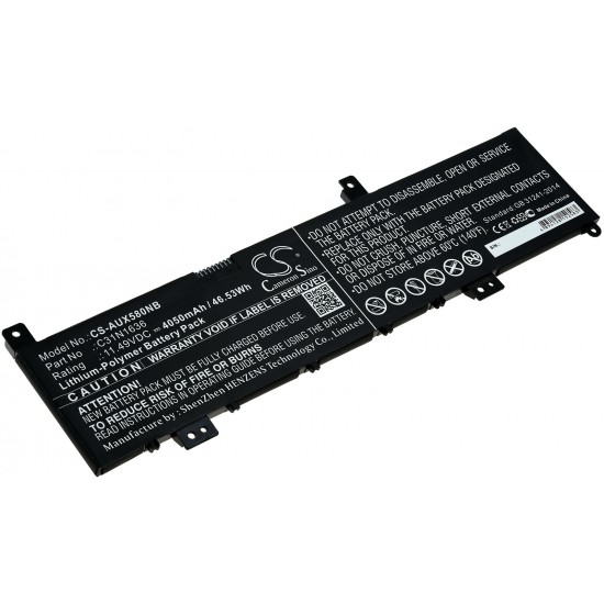 Μπαταρία για Laptop Asus N580vd-dm027t, X580vd, Type C31N1636 u.a. 4050mAh/46,5Wh