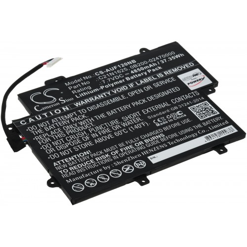 Μπαταρία για laptop Asus VivoBook Flip 12 TP203NA-BP027TS, type C21N1625 and others 7.7V 4850mAh Li-Ion (N9TP203)