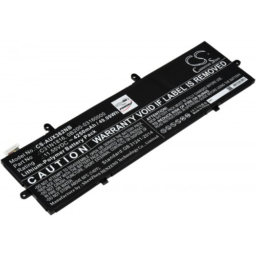 Μπαταρία για Laptop Asus ZenBook Flip 13 UX362FA-EL076T, UX362FA-EL142T, Type C31N1816 and others. 4250mAh/49Wh