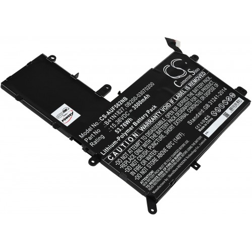 Μπαταρία για Laptop Asus ZenBook Flip 15 UX562FA-AC033T, UX562FA-AC034T, Type B41N1827 and others. 3500mAh/54Wh