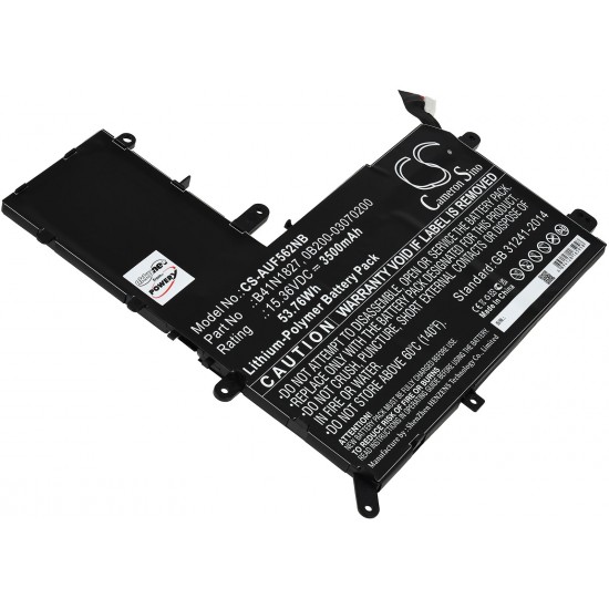 Μπαταρία για Laptop Asus ZenBook Flip 15 UX562FA-AC033T, UX562FA-AC034T, Type B41N1827 and others. 3500mAh/54Wh