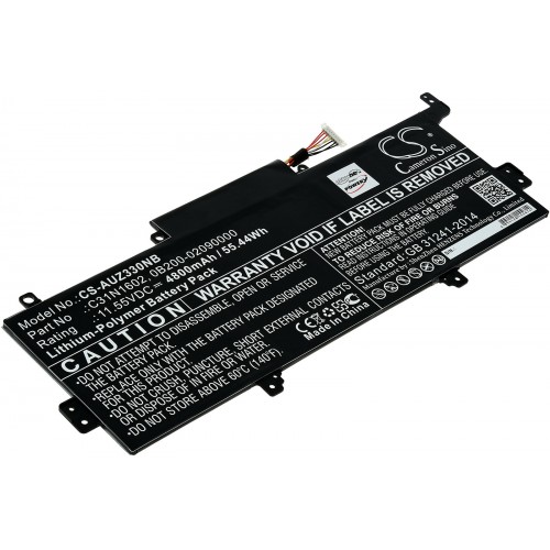 Μπαταρία για Laptop Asus Zenbook UX330UA-FC080T, UX330UA-FB162T, Type C31N1602 and others. 4800mAh/55,4Wh