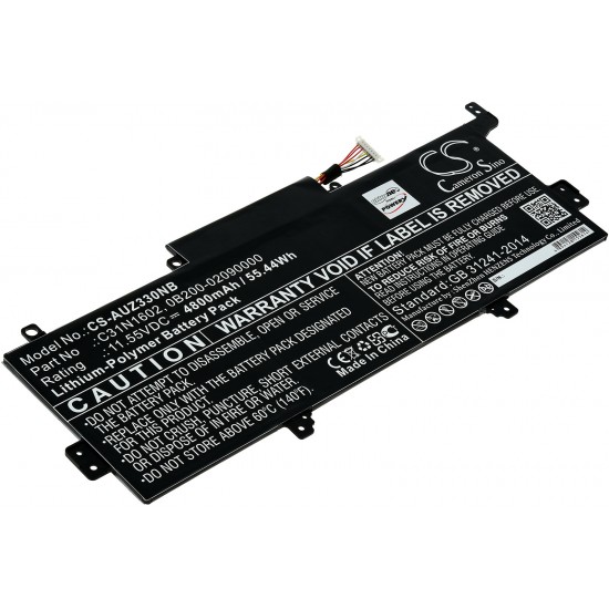 Μπαταρία για Laptop Asus Zenbook UX330UA-FC080T, UX330UA-FB162T, Type C31N1602 and others. 4800mAh/55,4Wh