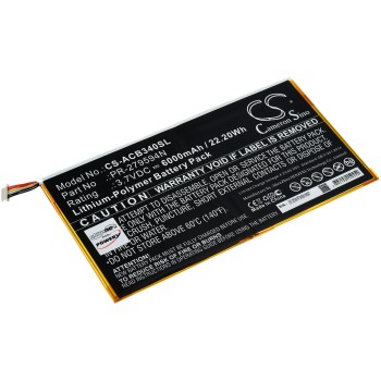 Μπαταρία για tablet Acer Iconia One 10 B3-A40, type PR-279594N(1ICP3/95/94-2) with 6-pin connector 6000mAh/22,2Wh