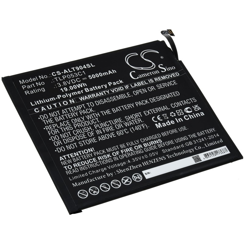 Μπαταρία για Tablet Alcatel Tab 8 9048S, Type TLP053C1 5000mAh/19Wh