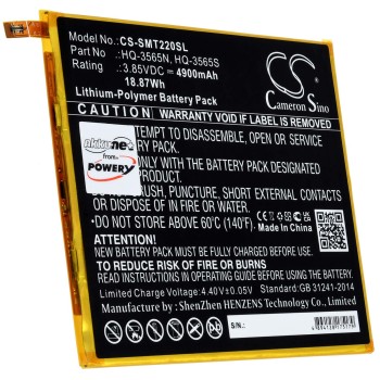 Μπαταρία για tablet Samsung Galaxy Tab A7 Lite 8.7 2021, SM-T220, type HQ-3565S 4900mAh/19Wh