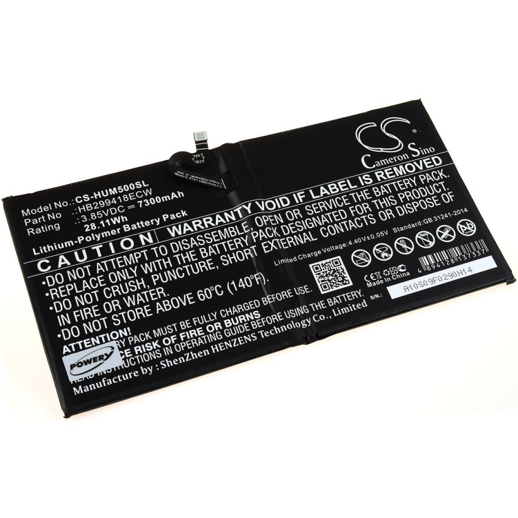 Μπαταρία για tablet Huawei MediaPad M5 10.8 / CMR-AL19 / CMR-AL19 / CMR-W19 / Type HB299418ECW 3,85V 7300mAh Li-Polymer (NT9M5)