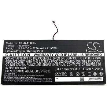 Μπαταρία για tablet Alcatel One Touch Plus 10" / OT-8085 / type TLp058AC 3,85V 5700mAh Li-Polymer (NT9OT8085)