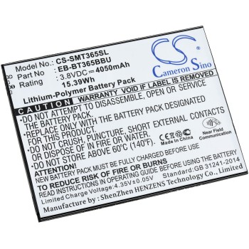 Μπαταρία για tablet Samsung Galaxy Tab Active / SM-T360 / type EB-BT365BBU 3,8V 4050mAh Li-Polymer (NT9SMT360)