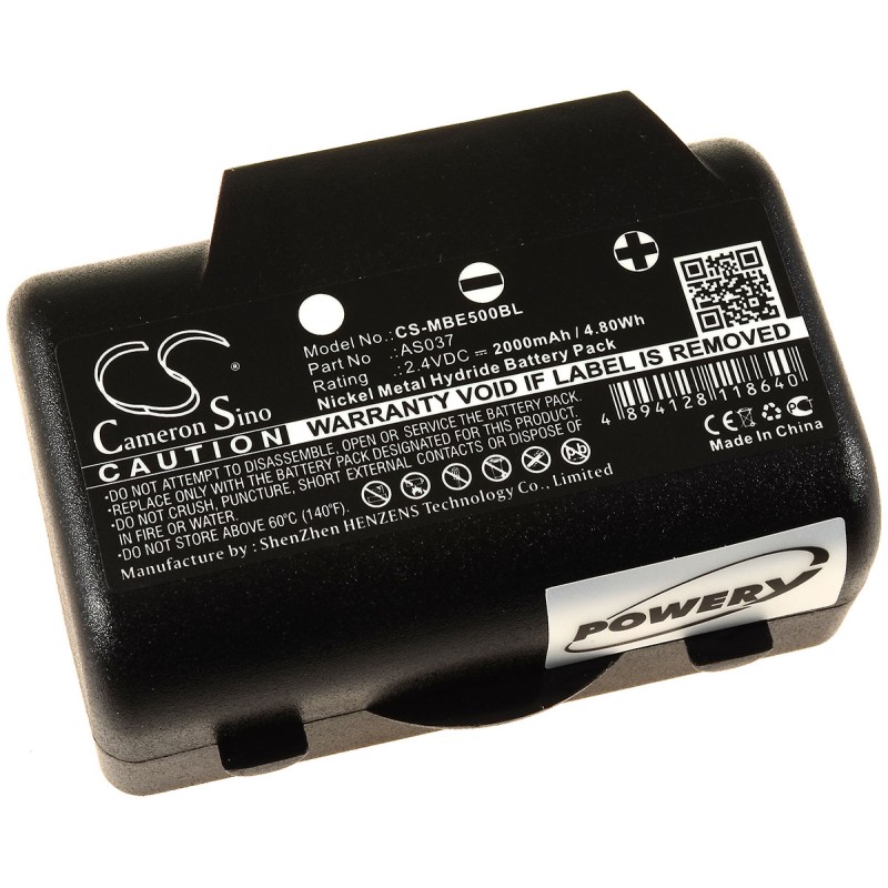 Μπαταρία χειριστηρίου γερανού crane remote control IMET BE5000 / I060-AS037 / type AS037 2.4V 2000mAh NiMH (O9AS037)
