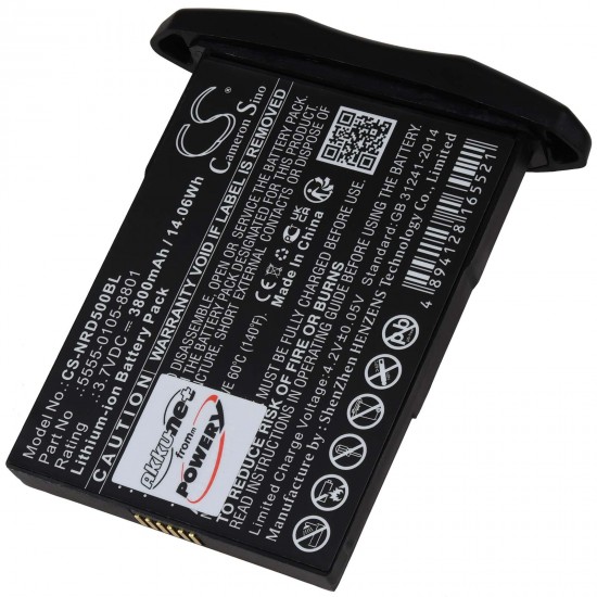 Μπαταρία για barcode scanner NCR Orderman 5 type 5555-0105-8801 3800mAh/14Wh