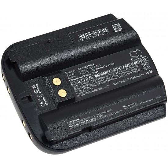 Power Μπαταρία για barcode scanner Intermec CK30, CK31, CK32, type 318-020-001 3400mAh/25Wh
