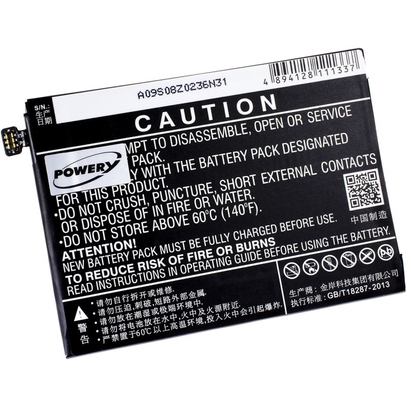 Μπαταρία smartphone Oppo A53 / type BLP601 3,8V 2900mAh Li polymer (P9A53)