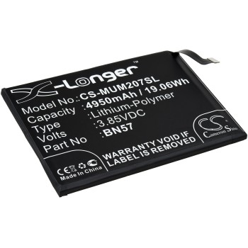 Μπαταρία για smartphone, mobile phone Xiaomi Poco X3 NFC, M2007J20CG, type BN57 4950mAh/19Wh