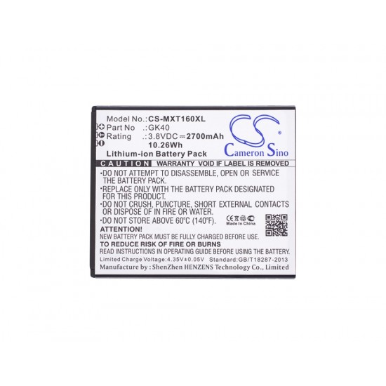 Μπαταρία smartphone Motorola Moto E3 / XT1601 / type GK40 3,8V 2700mAh Li-ion (P9ME3)