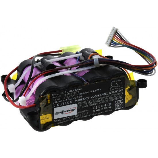 Μπαταρία για hand-held hoover DeLonghi Colombina XLR32, XLR21LMD.W, type 5519210671 2500mAh/83Wh