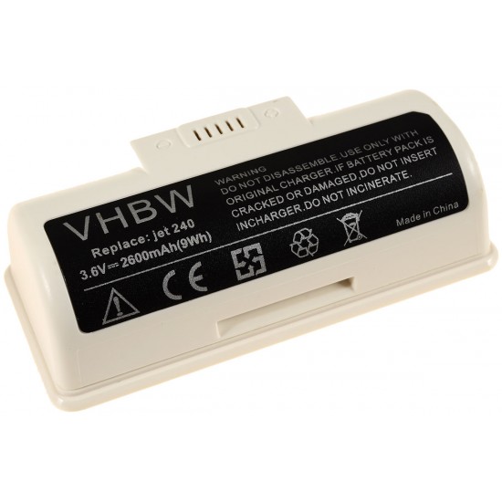 Μπαταρία για dry-humid robot iRobot Braava Jet 240 / Type BC674 3.6V 2600mAh Li-Ion (RIB240)