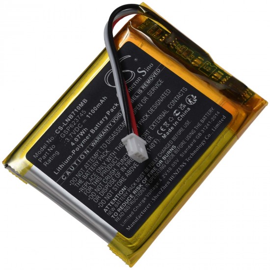 Μπαταρία για baby monitor Lionelo Babyline 7.1 type GSP623745 1100mAh/4Wh