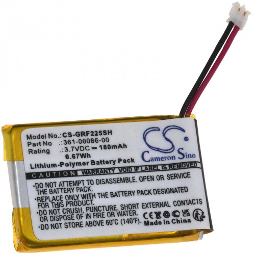 Μπαταρία για GPS-Fitness-SmartWatch Garmin Vivoactive 4 Approach G10 Forerunner 220 Type 361-00072-10 180mAh/0,7Wh