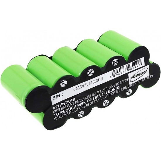 Μπαταρία ηλεκτρικού εργαλείου Gardena 2110 / type AP12 12V 3000mAh NiMH (WG-AP12)