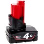 Μπαταρία ηλεκτρικού εργαλείου Milwaukee type M12 B4 / 932430065 original 12V 4000mAh Li-Ion (WO-212-BL4)