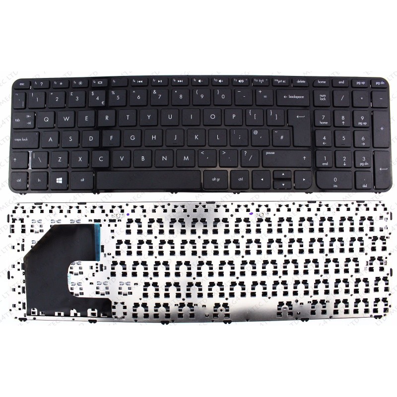Πληκτρολόγιο HP Pavilion Sleekbook 15 15-B 15-B000 15-B100 15-B051ER 15-B051SR 15-B052ER US BLACK με οριζόντιο ENTER