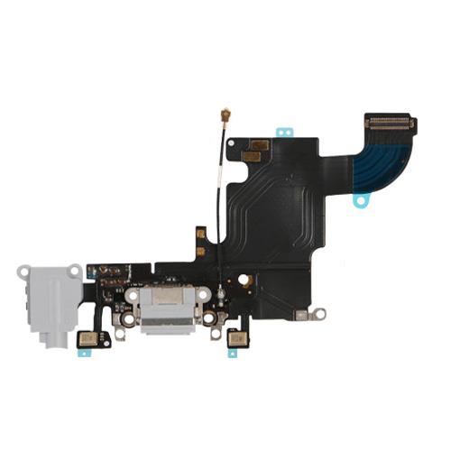 Apple iPhone 6S - Charging Flex Cable Connector + Audio jack Light Grey