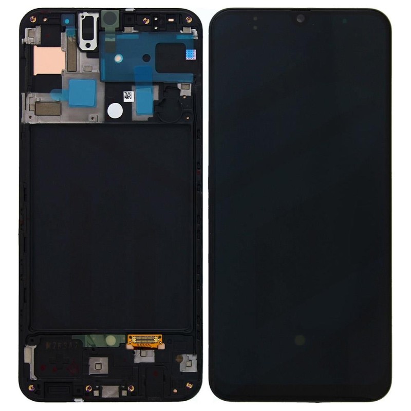 Samsung A205F Galaxy A20 / M107 M10s - LCD Touch Black with Frame Original GH82-19571A Service Pack