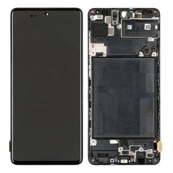 Samsung A715F Galaxy A71 - LCD Touch Black with Frame Original GH82-22152A/22248A Service Pack