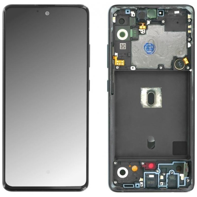 Samsung A515F Galaxy A51 - LCD Touch Black with Frame Original GH82-21680A/21669A/22084A/22083A Service Pack