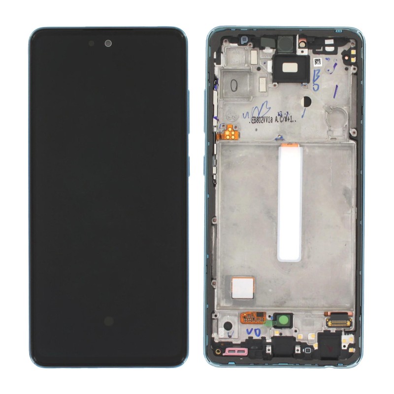 Samsung A525/A526 Galaxy A52 4G/5G - LCD Touch Blue with Frame GH82-25524B/25526B/25654B/25602B Service Pack
