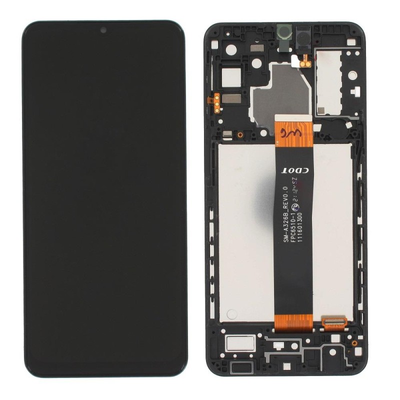 Samsung A326B Galaxy A32 5G - LCD Touch Black with Frame Original GH82-25121A/25122A Service Pack