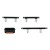 Apple iPhone 12 Pro / 12 Pro Max - Power, Volume, Mute & Side Buttons Set Black Original