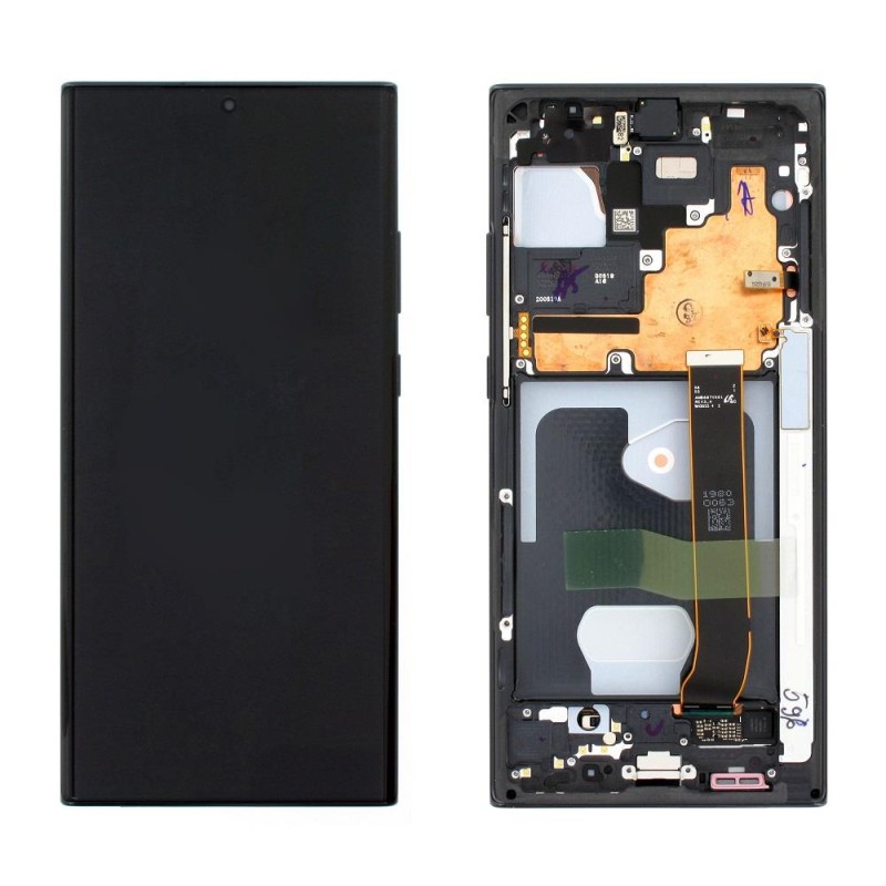Samsung N986B Galaxy Note 20 Ultra 5G - LCD Touch Black with Frame Original GH82-31453A/31454A/31457A/31459A Service Pack