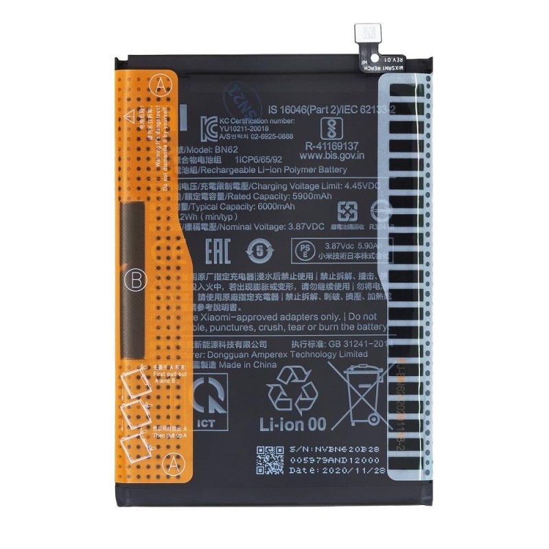 Xiaomi Redmi 9T / Poco M3 - Original Battery 6000mAh 46020000521G BN62