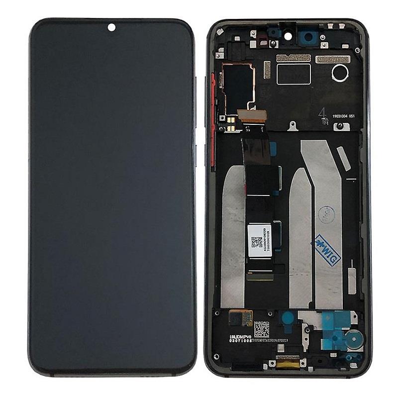 Xiaomi Mi 9 SE - LCD Touch Black with Frame Original 5606101010B6 Service Pack