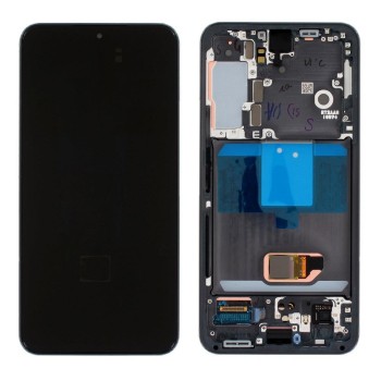 Samsung S901B Galaxy S22 - LCD Touch Black with Frame Original GH82-27520A Service Pack