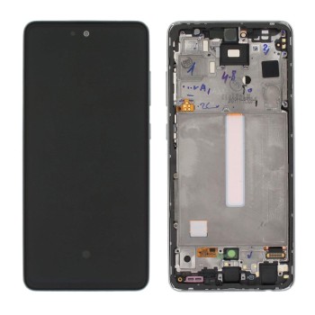 Samsung A525/A526 Galaxy A52 4G/5G - LCD Touch White with Frame GH82-25524D/25526D/25754D/25602D Service Pack
