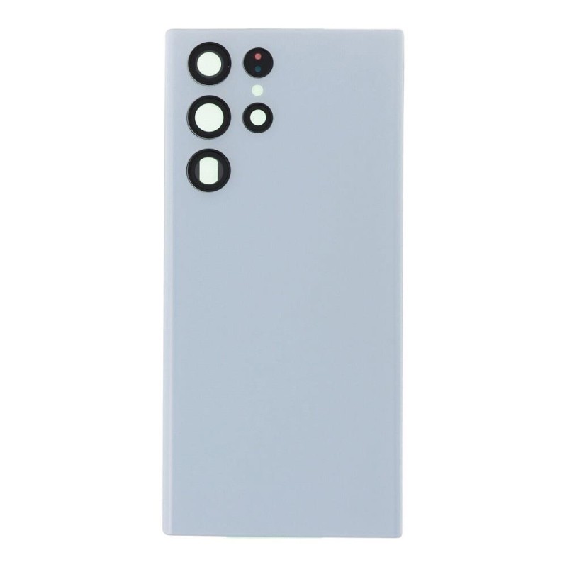 SAMSUNG S908B Galaxy S22 Ultra - Battery cover + Adhesive + Camera Lens White High Quality OEM