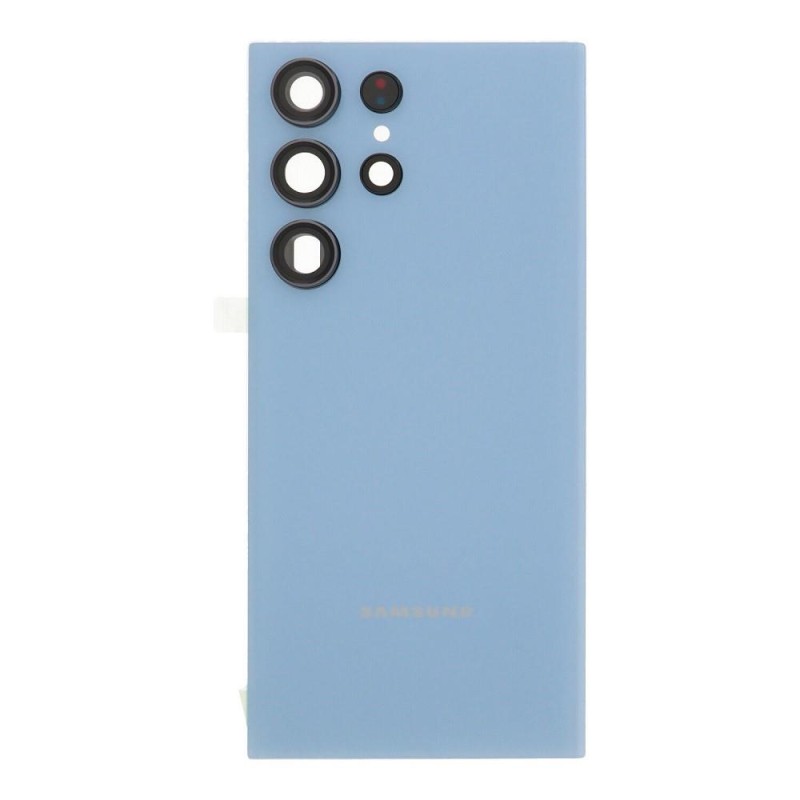 Samsung S918B Galaxy S23 Ultra - Battery cover + Adhesive + Camera Lens Blue OEM