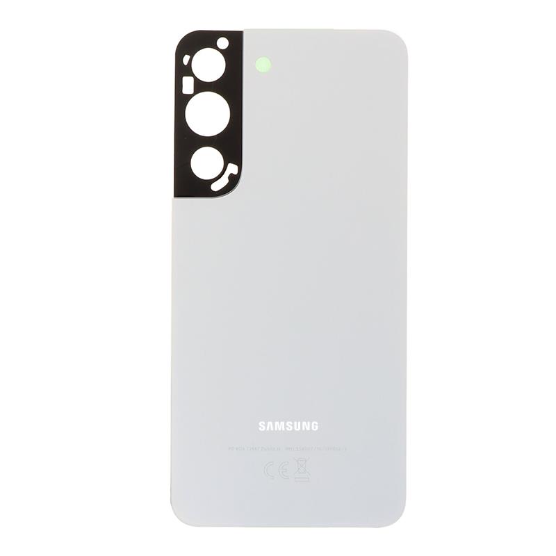 SAMSUNG S901B Galaxy S22 - Battery cover + Adhesive White Original