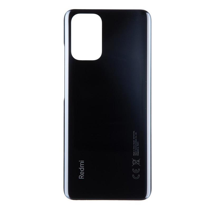 XIAOMI Redmi Note 10 - Battery cover + Adhesive Black High Quality OEM