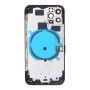 Apple iPhone 11 Pro - Back Battery Door Cover Middle Frame Housing with Small Parts Black OEM with Logo